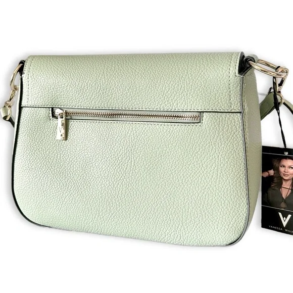 VANESSA WILLIAMS Mint Pebbled Leather Crossbody | NWT - Picture 6 of 6